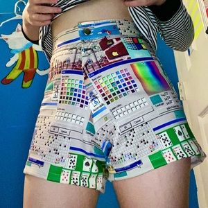 [NWOT] O-MIGHTY Windows High Waisted Shorts